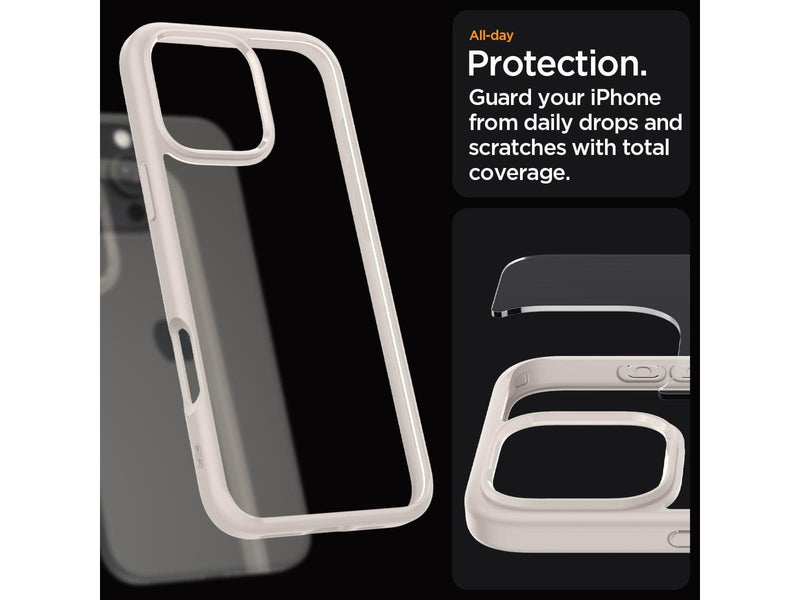 Spigen Ultra Hybrid - Titanium - iPhone 16 Pro Max