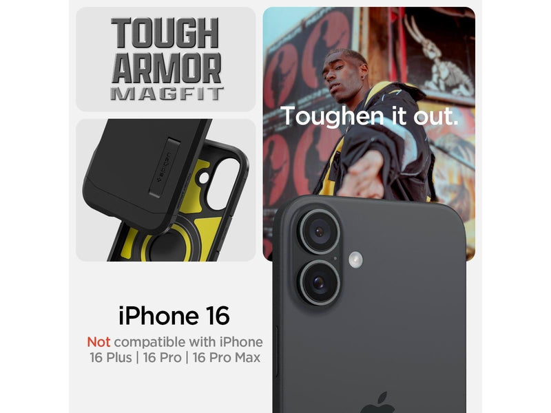 Spigen Tough Armor MagSafe - Black - iPhone 16