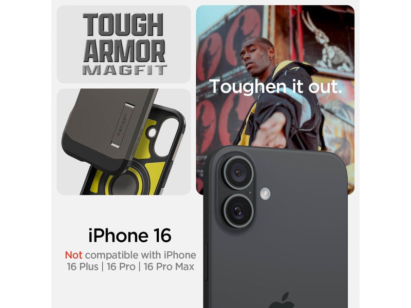 Spigen Tough Armor MagSafe - Gunmetal - iPhone 16