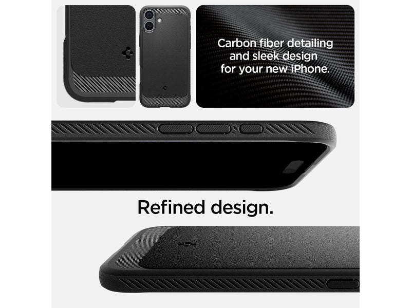Spigen Rugged Armor MagSafe - Matte Black - iPhone 16