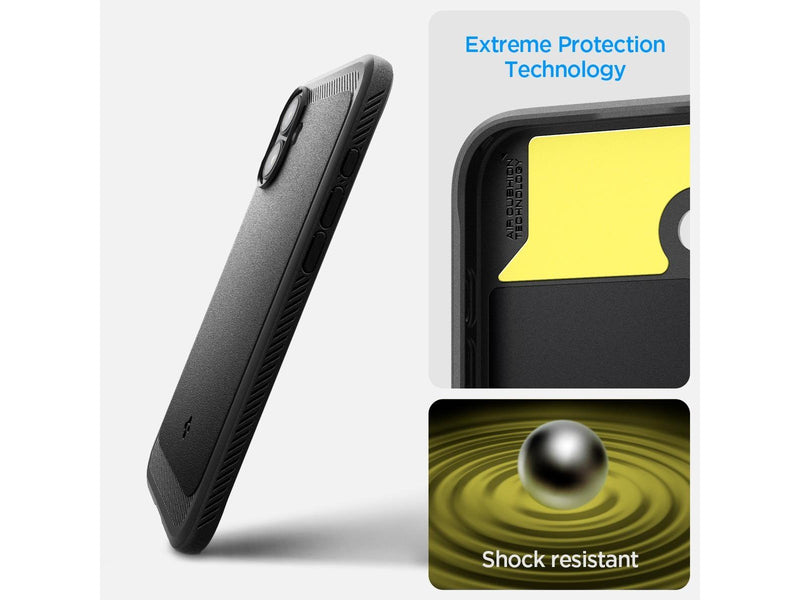 Spigen Rugged Armor MagSafe - Matte Black - iPhone 16