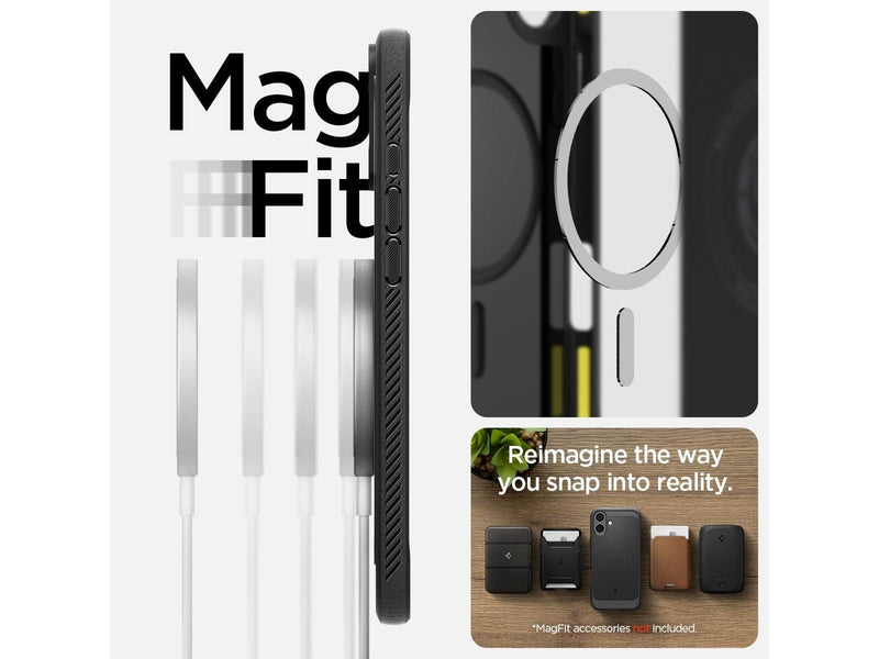 Spigen Rugged Armor MagSafe - Matte Black - iPhone 16