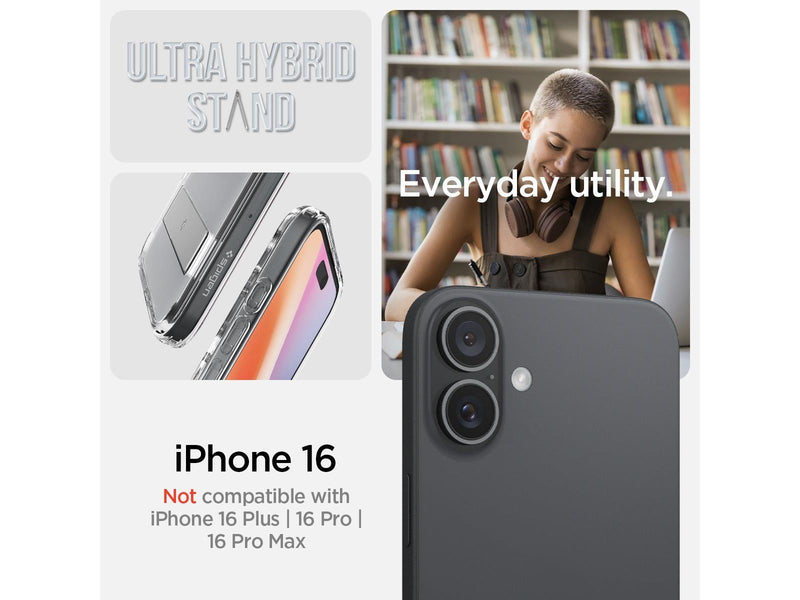 Spigen Ultra Hybrid S MagSafe - Crystal Clear - iPhone 16