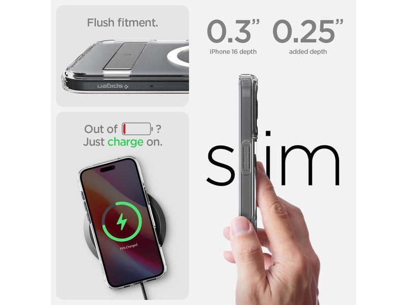 Spigen Ultra Hybrid S MagSafe - Crystal Clear - iPhone 16