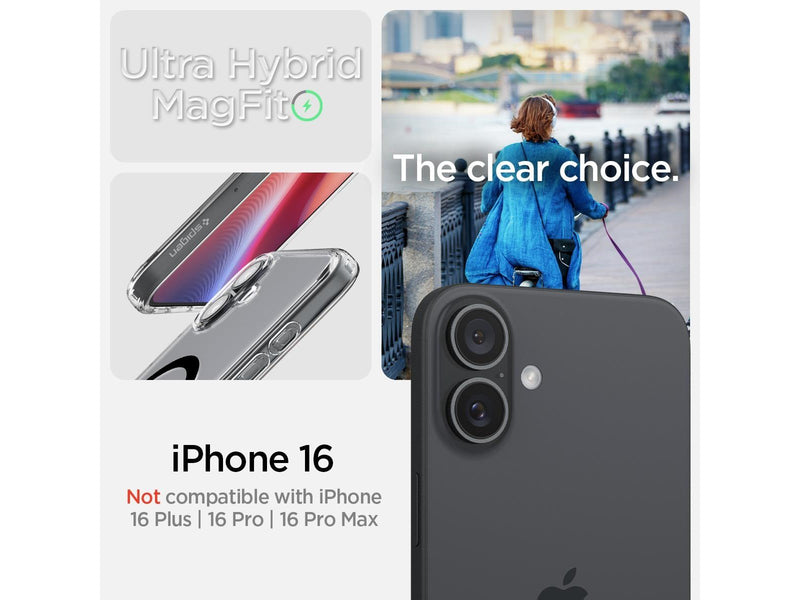 Spigen Ultra Hybrid MagSafe - Black - iPhone 16