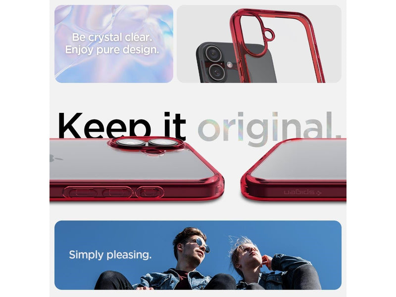 Spigen Ultra Hybrid - Red Crystal - iPhone 16