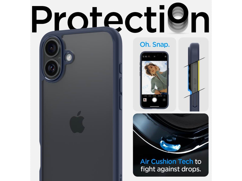 Spigen Ultra Hybrid - Navy Blue - iPhone 16