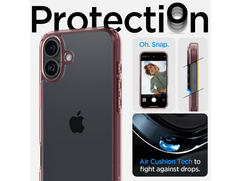Spigen Ultra Hybrid - Rose Crystal - iPhone 16