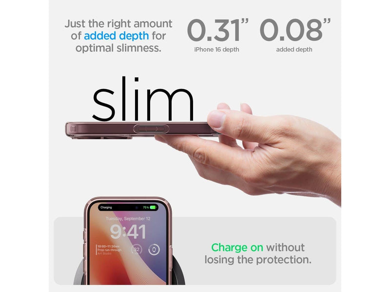 Spigen Ultra Hybrid - Rose Crystal - iPhone 16