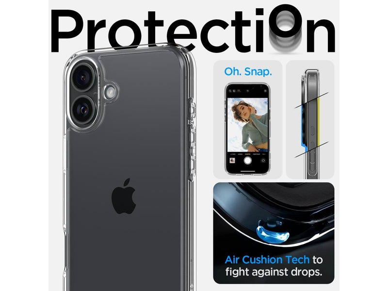 Spigen Ultra Hybrid - Crystal Clear - iPhone 16