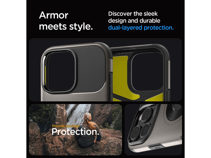 Spigen Slim Armor MagSafe - Gunmetal - iPhone 16 Pro