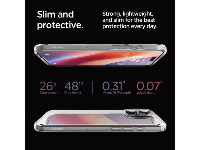 Spigen Crystal Hybrid - Crystal Clear - iPhone 16 Pro