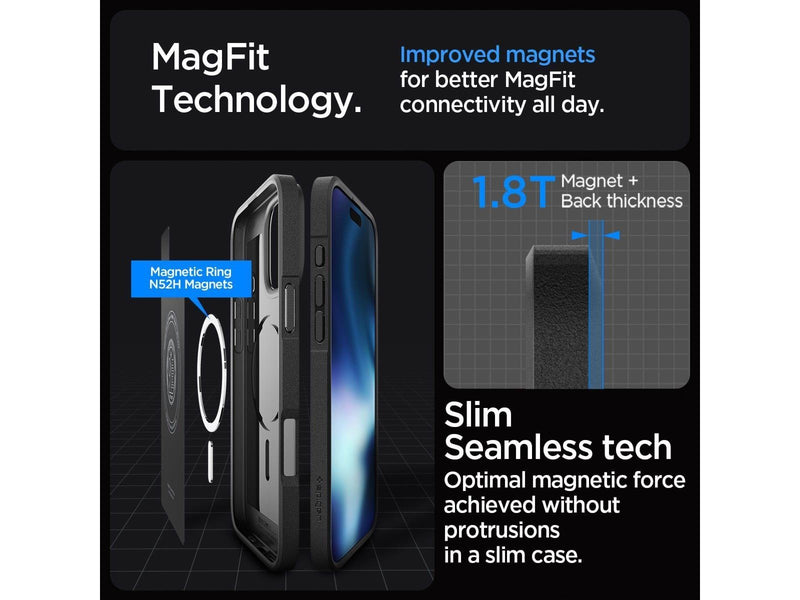 Spigen Core Armor MagSafe - Matte Black - iPhone 16 Pro