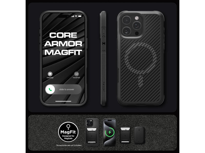 Spigen Core Armor MagSafe - Matte Black - iPhone 16 Pro