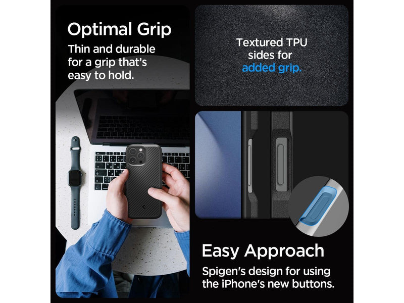 Spigen Core Armor - Matte Black - iPhone 16 Pro