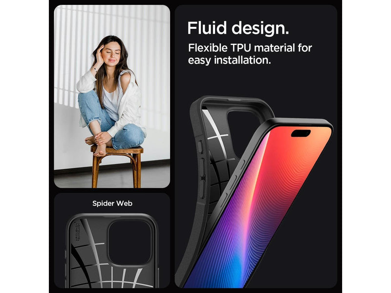 Spigen Core Armor - Matte Black - iPhone 16 Pro