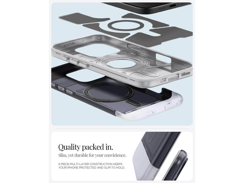 Spigen Classic C1 MagSafe - Graphite - iPhone 16 Pro