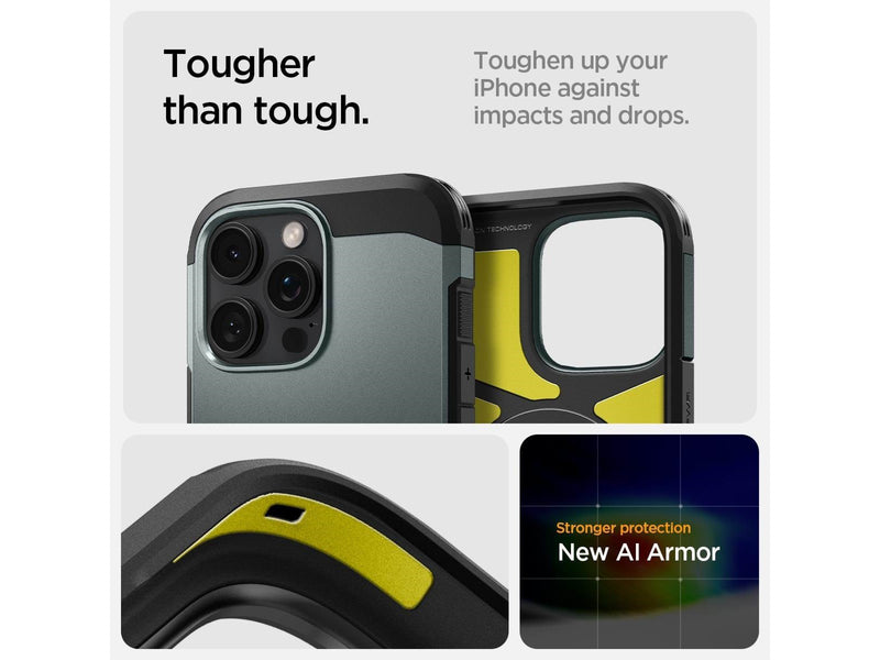Spigen Tough Armor MagSafe - Abyss Green - iPhone 16 Pro