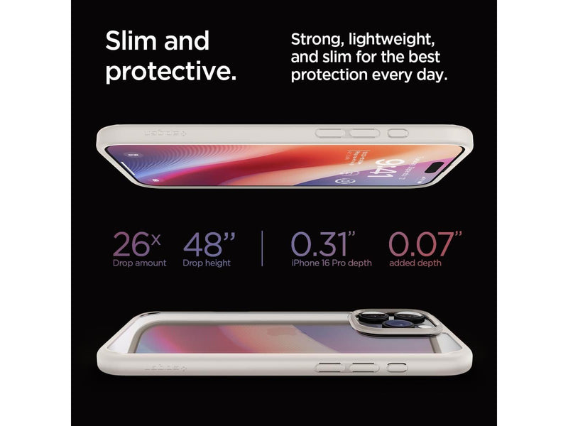 Spigen Ultra Hybrid - Titanium - iPhone 16 Pro