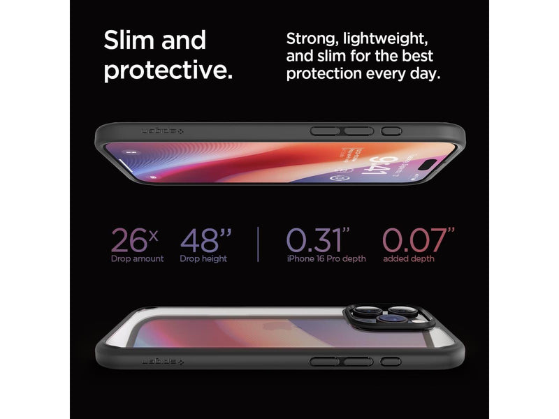 Spigen Ultra Hybrid - Matte Black - iPhone 16 Pro