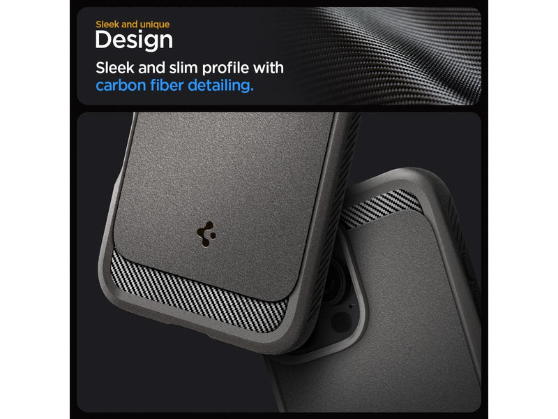 Spigen Rugged Armor MagSafe - Grey - iPhone 16 Pro