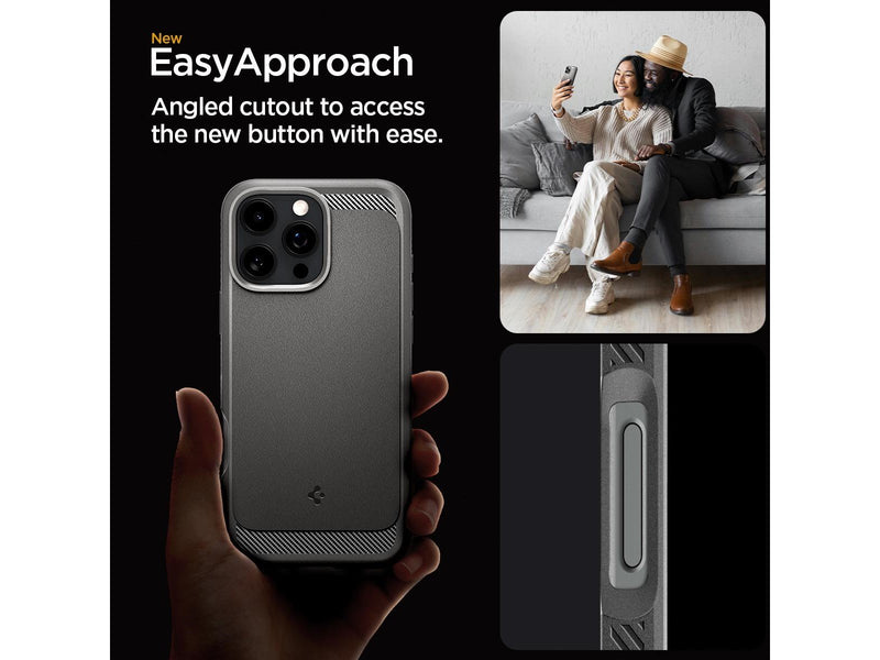 Spigen Rugged Armor MagSafe - Grey - iPhone 16 Pro