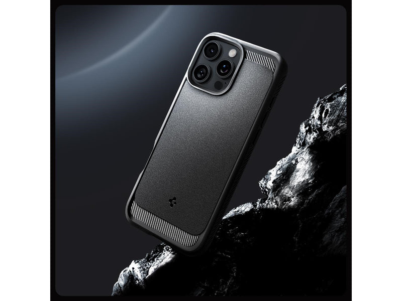 Spigen Rugged Armor MagSafe - Matte Black - iPhone 16 Pro