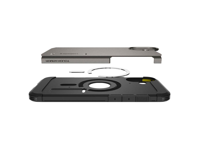 Spigen Tough Armor MagSafe - Gunmetal - iPhone 16 Plus