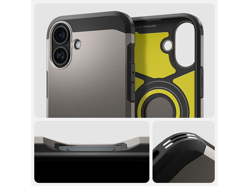 Spigen Tough Armor MagSafe - Gunmetal - iPhone 16 Plus
