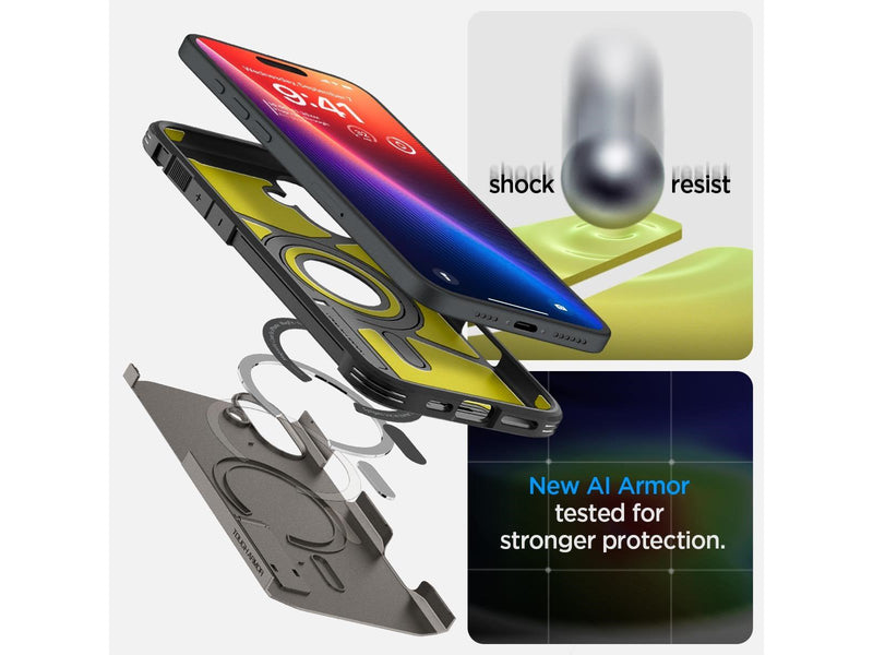 Spigen Tough Armor MagSafe - Gunmetal - iPhone 16 Plus