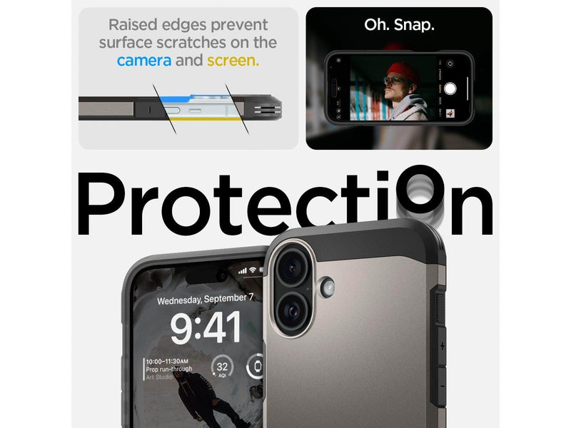 Spigen Tough Armor MagSafe - Gunmetal - iPhone 16 Plus