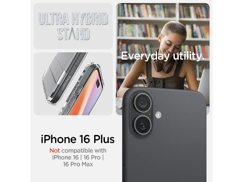 Spigen Ultra Hybrid S MagSafe - Crystal Clear - iPhone 16 Plus