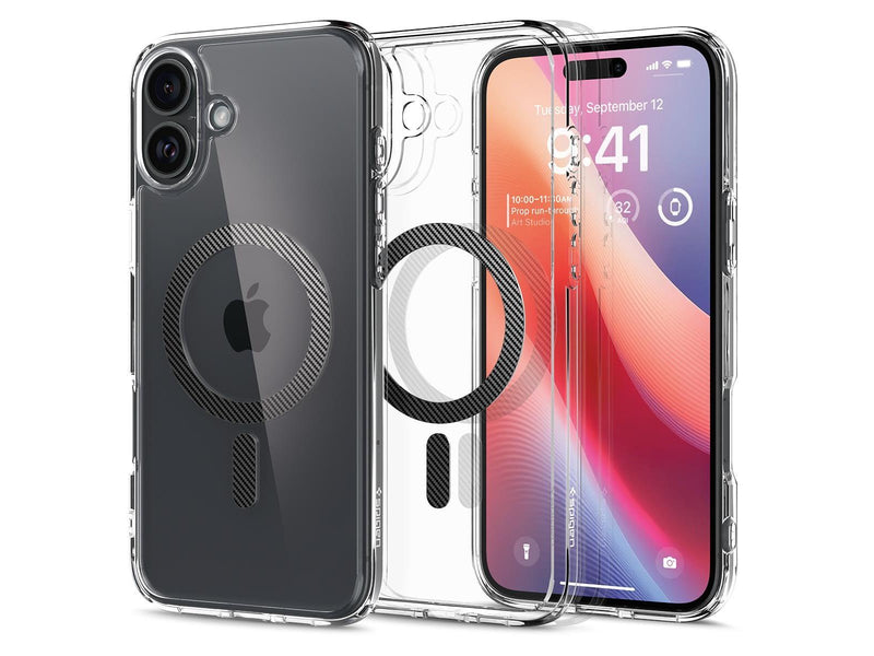 Spigen Ultra Hybrid MagSafe - Carbon Fiber - iPhone 16 Plus
