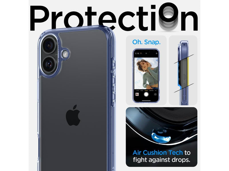 Spigen Ultra Hybrid - Sky Crystal - iPhone 16 Plus
