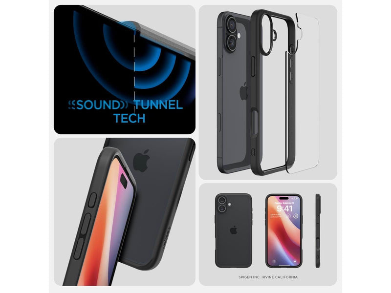 Spigen Ultra Hybrid - Matte Black - iPhone 16 Plus