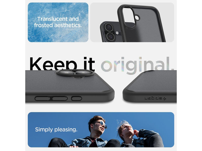 Spigen Ultra Hybrid - Frost Black - iPhone 16 Plus