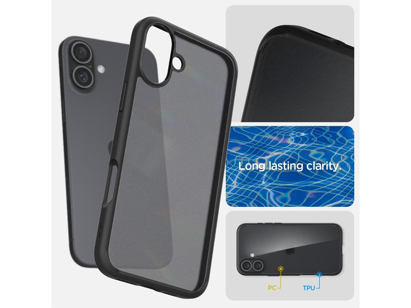 Spigen Ultra Hybrid - Frost Black - iPhone 16 Plus