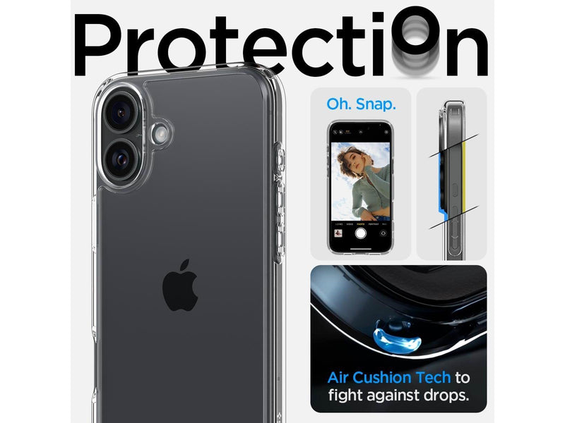 Spigen Ultra Hybrid - Crystal Clear - iPhone 16 Plus