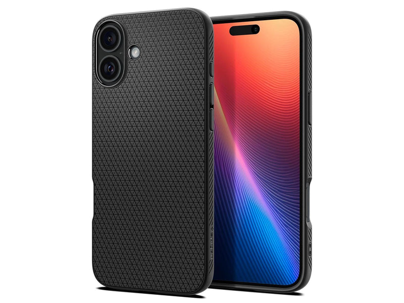 Spigen Liquid Air - Matte Black - iPhone 16 Plus