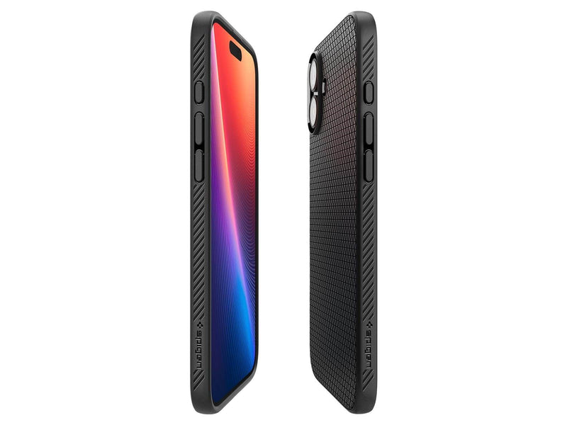 Spigen Liquid Air - Matte Black - iPhone 16 Plus