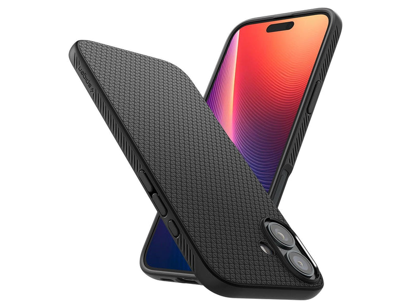 Spigen Liquid Air - Matte Black - iPhone 16 Plus