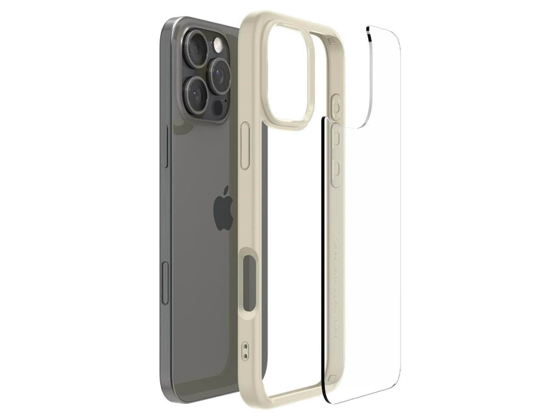 Spigen Crystal Hybrid - Mute Beige - iPhone 16 Pro Max