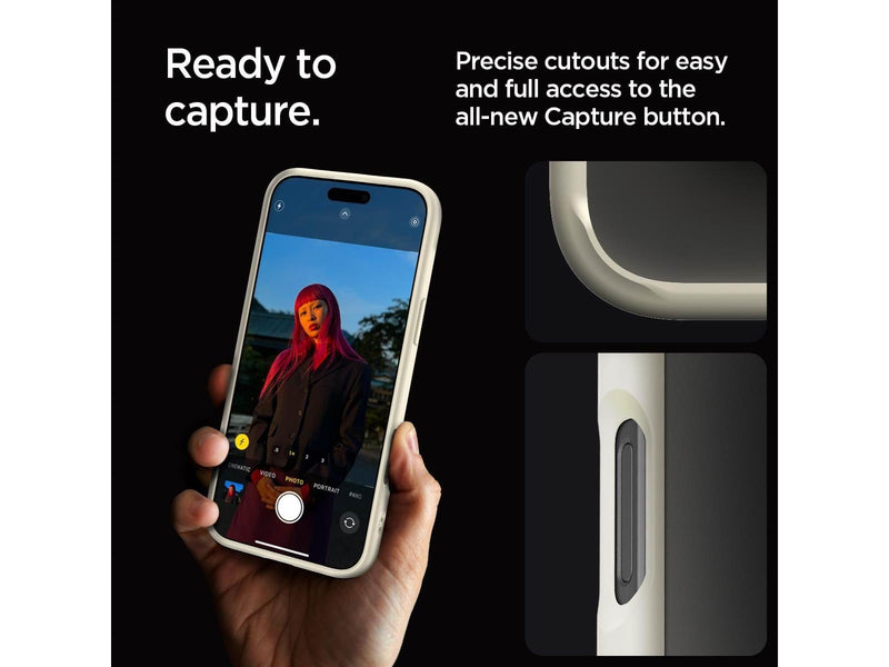 Spigen Crystal Hybrid - Mute Beige - iPhone 16 Pro Max