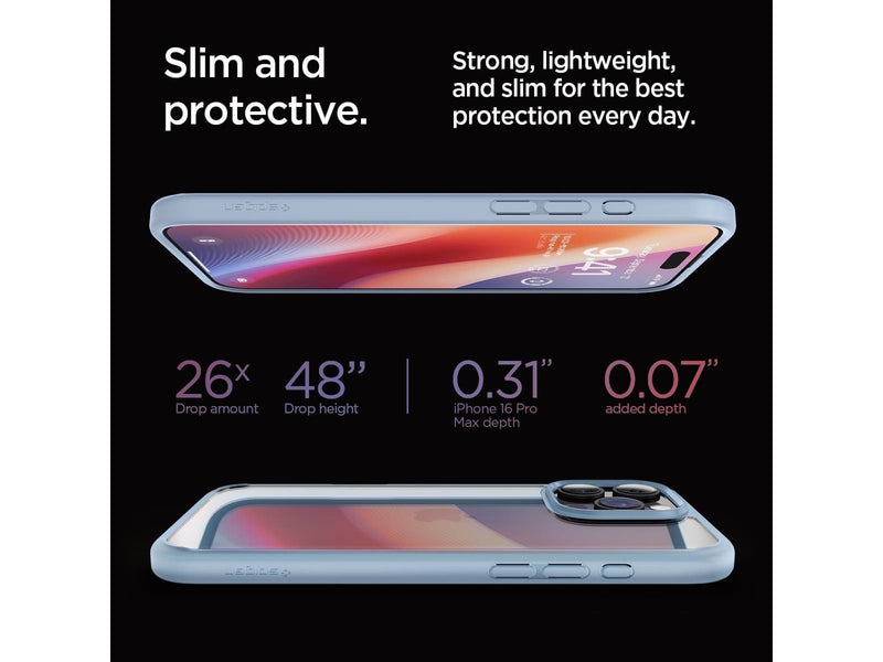 Spigen Crystal Hybrid - Sierra Blue - iPhone 16 Pro Max
