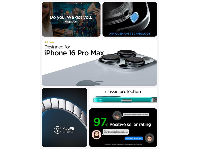 Spigen Classic C1 MagSafe - Bondi Blue - iPhone 16 Pro Max