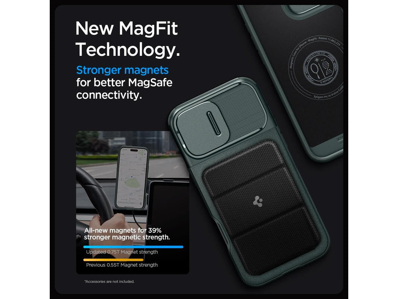 Spigen Optik Armor MagSafe - Abyss Green - iPhone 16 Pro Max