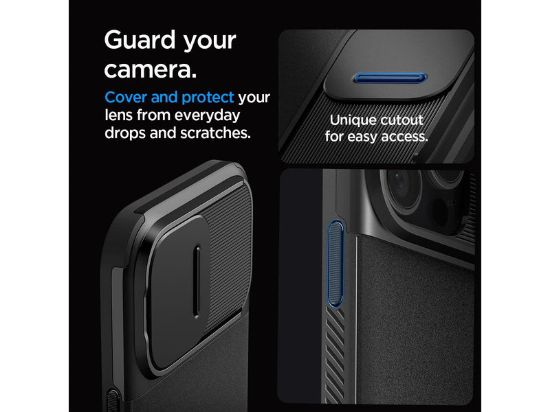 Spigen Optik Armor MagSafe - Black - iPhone 16 Pro Max