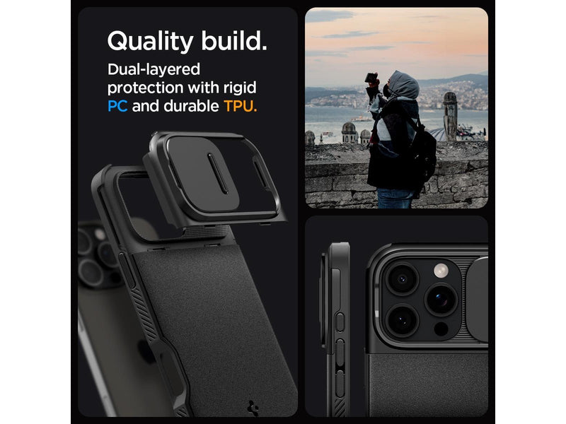 Spigen Optik Armor MagSafe - Black - iPhone 16 Pro Max