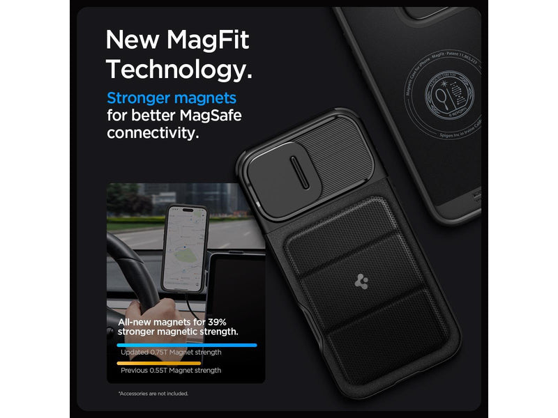 Spigen Optik Armor MagSafe - Black - iPhone 16 Pro Max