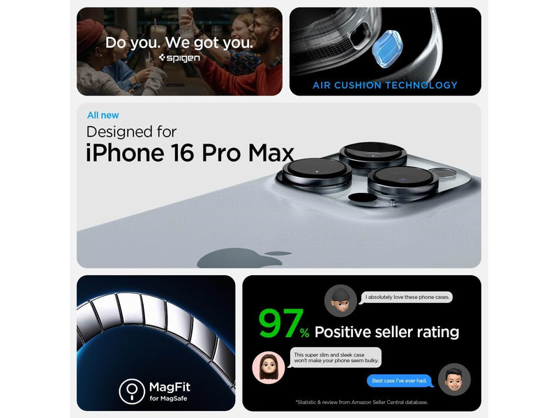 Spigen Tough Armor MagSafe - Gunmetal - iPhone 16 Pro Max